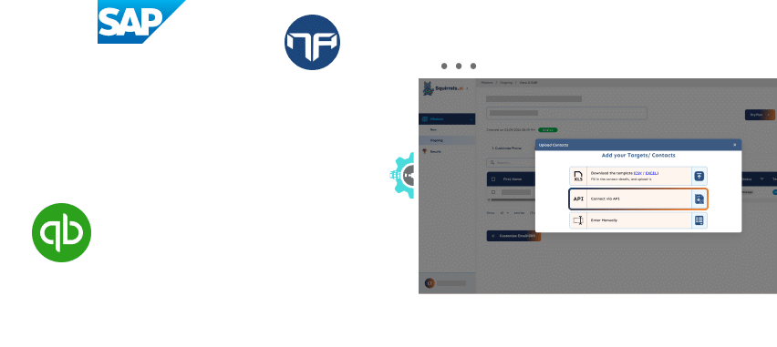 AI ar collections specialist agent erp and accounting software connection