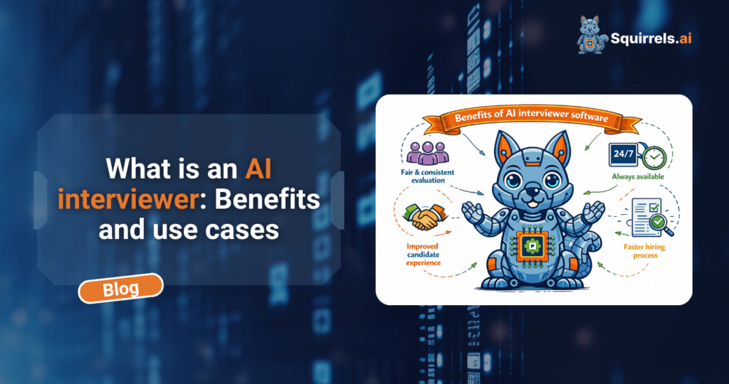 AI interviewers use NLPs and video analysis to conduct initial candidate screenings, evaluating responses and soft skills without direct human involvement. This technology streamlines the hiring process by reducing administrative overhead and ensuring a consistent, data-driven assessment for every applicant at scale.
